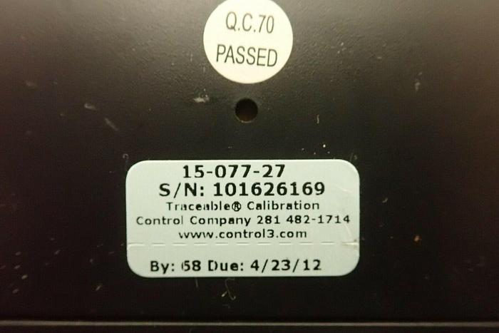 Used Fisher Scientific 15-077-27 Tracable Indoor Outdoor Thermometer