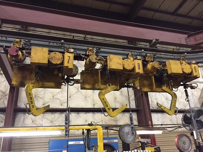 Used CLEVELAND MONORAIL CRANE, 9 TROLLEYS (USED)