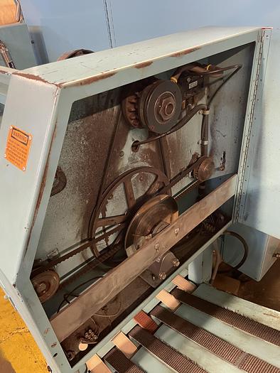 Used 2007 Braun sheet folder with stacker