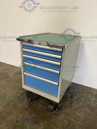 Used Lista Modular Drawer Cabinet 28" x 22" x36" Various Size Drawers w/ Casters
