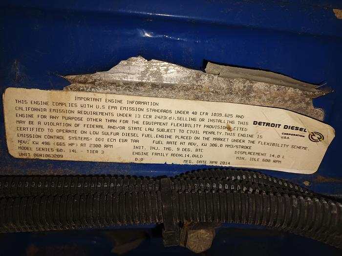 Used 2014 Cement Double Pump Trailer, BJ