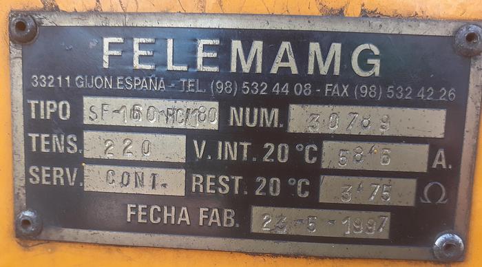 Usado FELEMAMG SF 160 RC/180