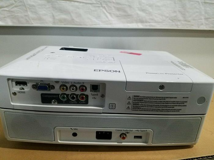 Used 2015 DA-Lite Motorized Retractable 10 Foot Screen with Epson LCD Projector