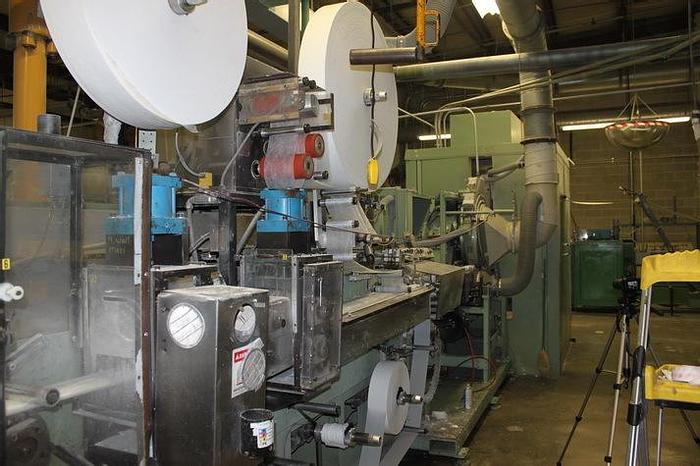 Used JOA SANITARY PAD LINE 9" REGULAR 250 FPM