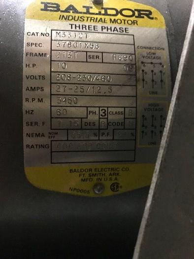 Used QUICK DRAFT 658 TRIM BLOWER 10 HP BALDOR