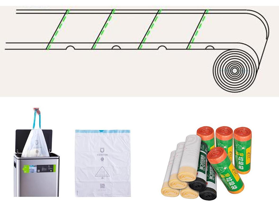 CW-1000PG Volledig automatische trekband afvalzakkenmaker voor perforatie zak op rol