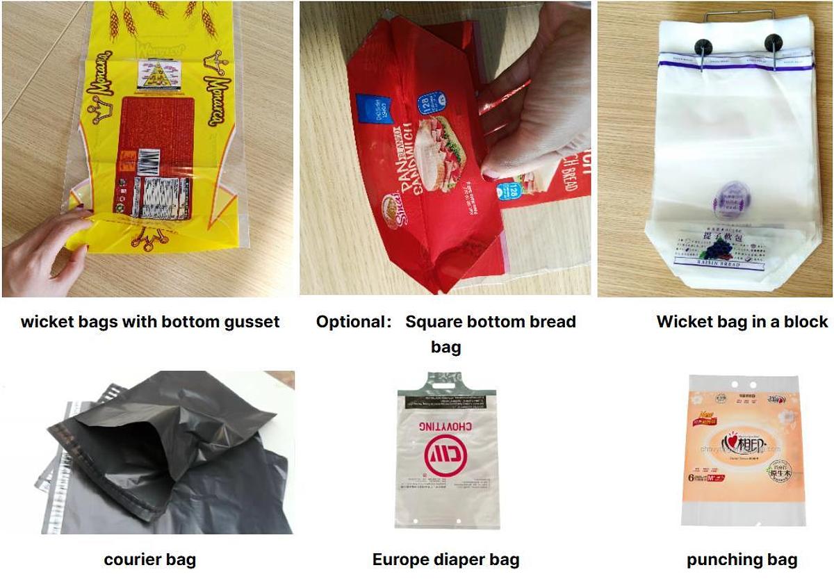 800BFS META 500pcs/min Automatic High Speed Round Bottom Side Hot Sealing Plastic Wicket Bag Making Machine