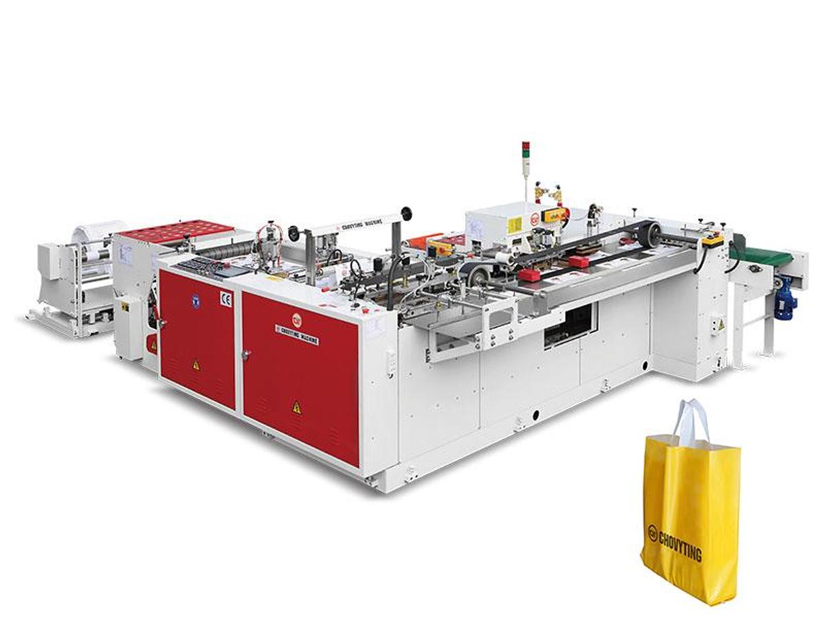 CW-500ZD Fully Automatic Bottom Seal Soft Loop Handle Bag Making Machine