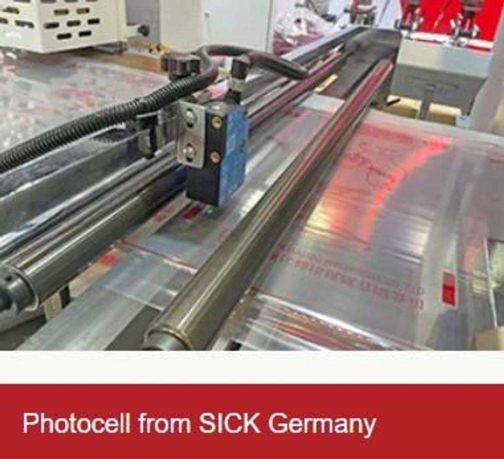 800BFS META 500pcs/min Automatic High Speed Round Bottom Side Hot Sealing Plastic Wicket Bag Making Machine
