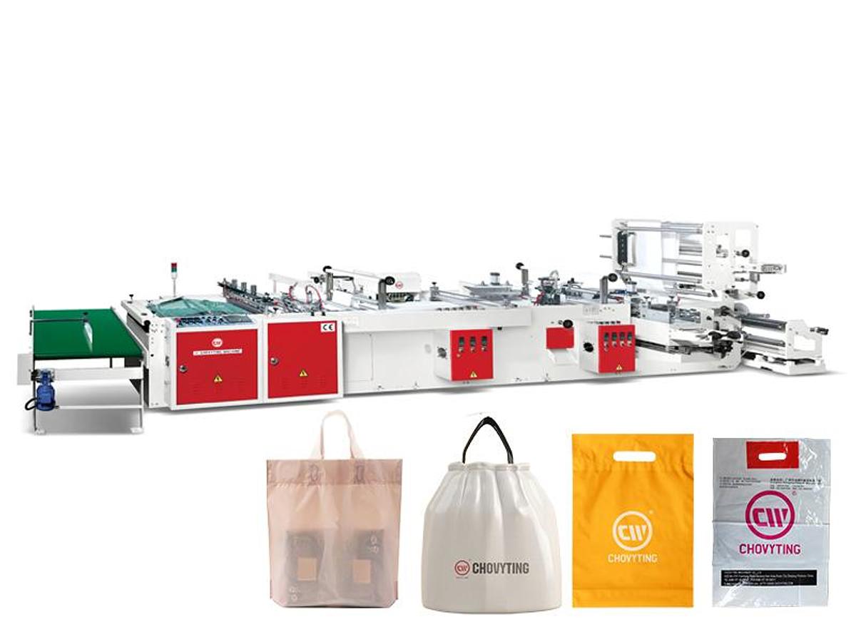 CW-800ZD Fully Automatic Plastic Hand Bag Making Machine [Four Functions]