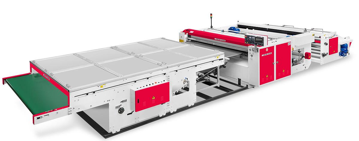 CW-1400FB+FD Fully Automatic Bottom Sealing Bag Making Machine By Flying Knife System