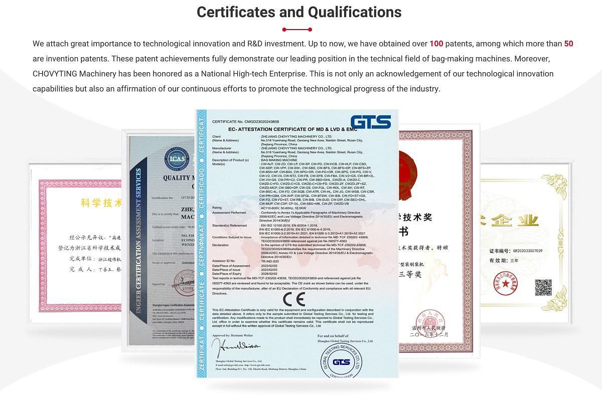 CW-800SP Volledig automatische patch-handvat zakkenmaker