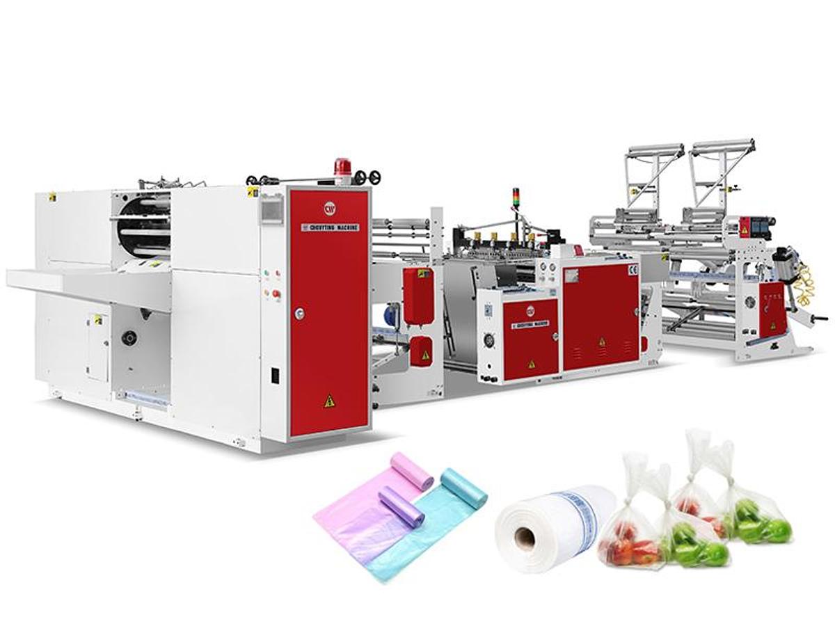 CW-1000PR+C2 Fully Automatic Bottom Sealing Machine For Bag-on-roll With Core and Without Core