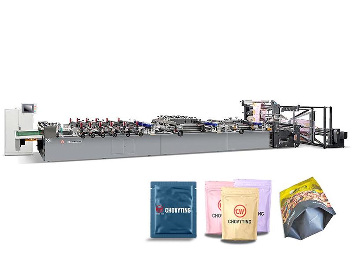CWZD-600C+FD Heavy Duty Multifunction Laminated Bag Making Machine + Single Sheet Film Doypack Bag