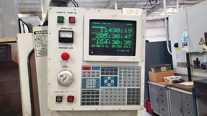 Used 1996 HAAS VF 3, Table 18" X 40", X-40", Y-20", Z-25", 4th Axis Rotary Table,  20 ATC, 30 HP, 8100 RPM, Hours of Operation 205, HAAS CNC