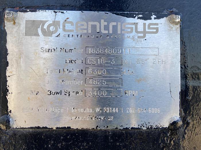 Used Centrisys CS 18-3