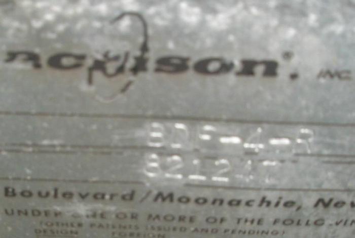 Used Feeder, Screw, 8", S/st, Acrison, 4' X 4' Mix Tub, #C328680