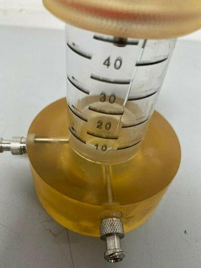 Used Acrylic 40mL VS1006-049 Vessel w/ Multiple .25" Fittings