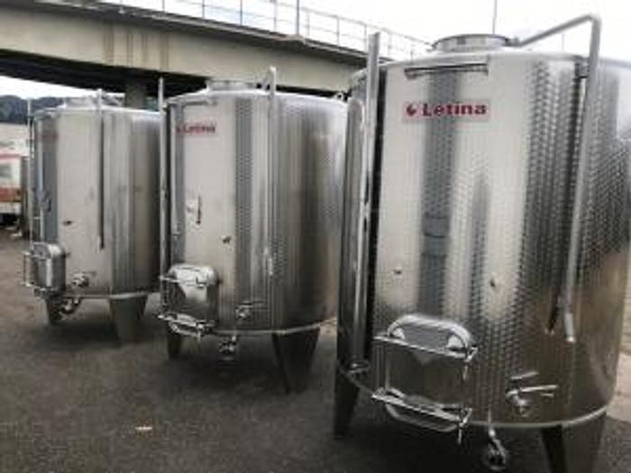 New Stock Letina 1188Gal/4500L Closed Top Jacketed Red Fermenter