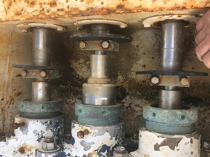 Used 2000 FMC Bean Plunger pumps Bean FMC M1626 AP  Two each