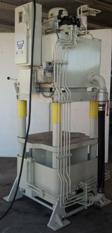 Used 120 Ton Fisher / Precision Model AJF-7 4-Post Hyd. Press; Up Acting Type; Mfg. 2004; S/N 18181-8;