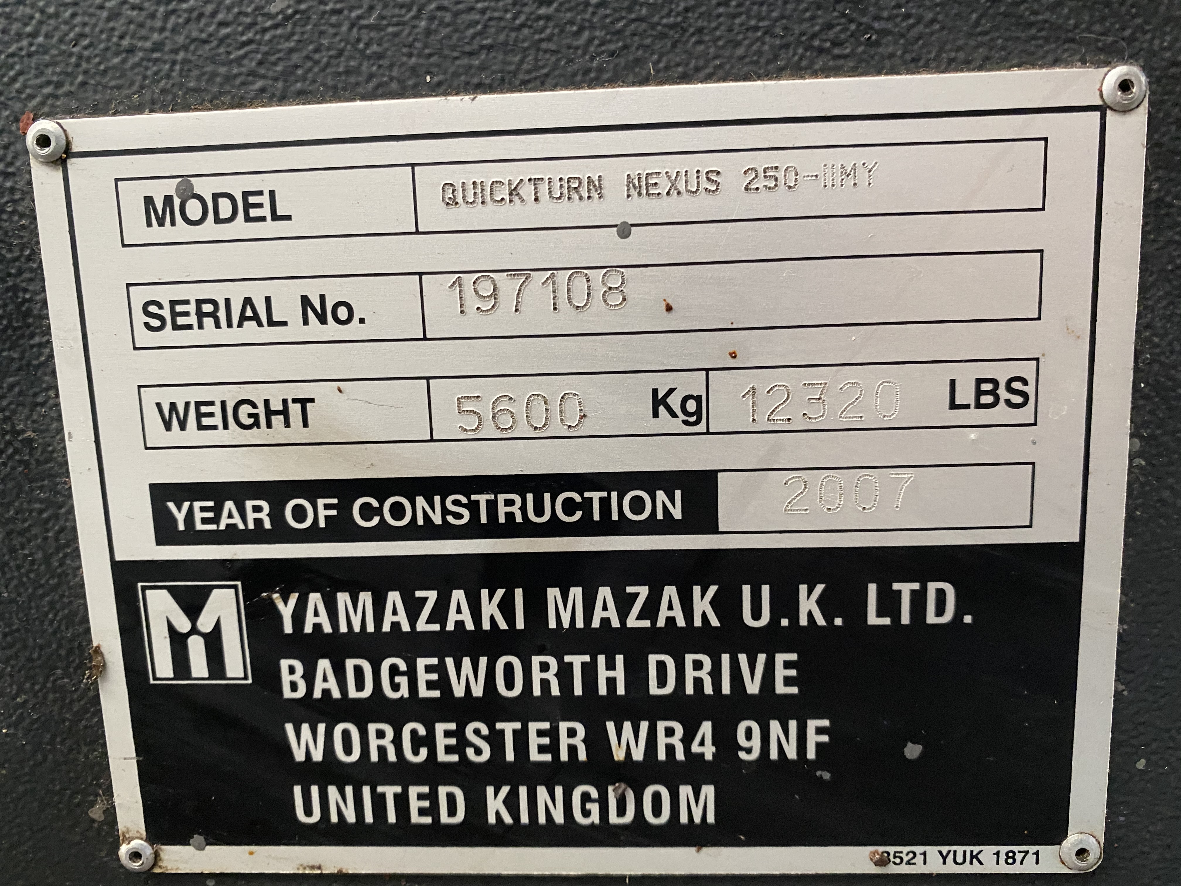 Used 2007 MAZAK Quickturn Nexus 250-II MY