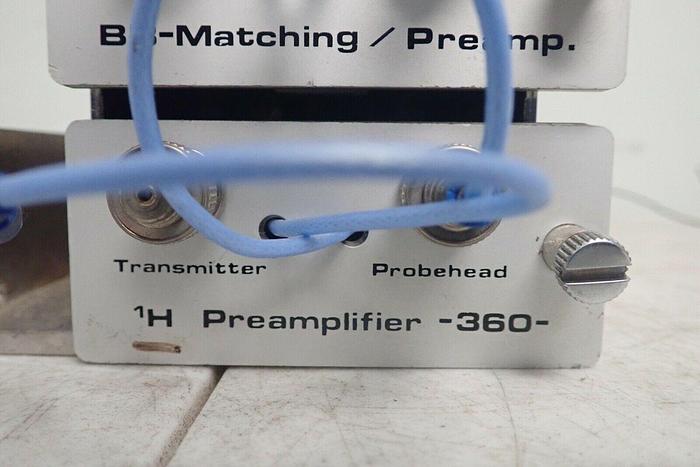 Used Bruker? Type AMX Preamplifier 360 19F 338,86 MHz, SE 451 BB-Matching, 1H Preamp.