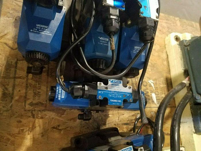 Used Vickers Directional Control Valves One Lot of Many Valves with Hydraulic Blocks