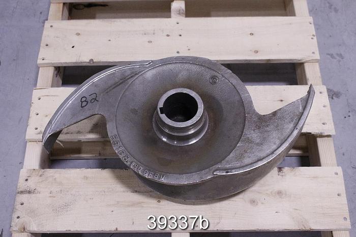 Used Goulds 3175 M 8x10x22, 8x14x22 Impeller, 2-Vane, 22.25" Diameter #39337