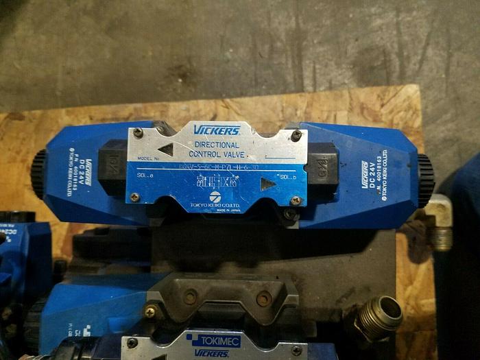 Used Vickers Directional Control Valves One Lot of Many Valves with Hydraulic Blocks