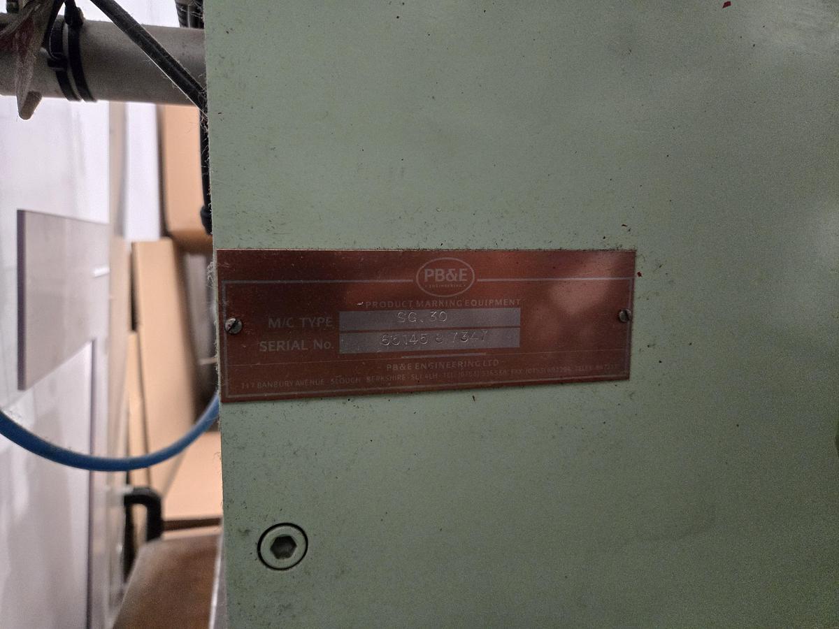 Refurbished PB&E SG30 Hot Foiling Machine