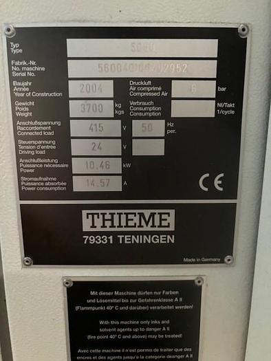 Used 2004 Thieme 5060 - 4 Colour