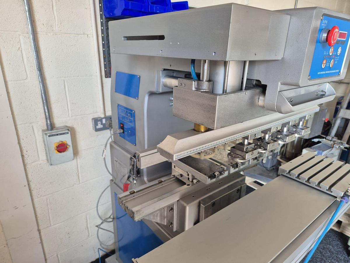 Used 2021 Easy Print M6-250 - 4/6 Colour Pad Printer with Linear Jig Shuttle
