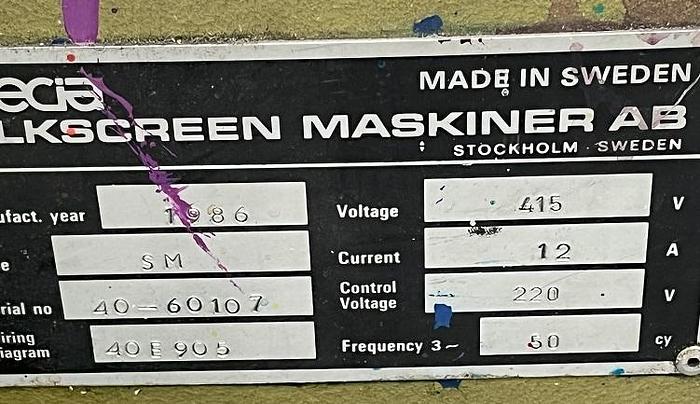 Used Sveciamatic 1.7m x 2m with Hot Air Dryer and UV Bridge