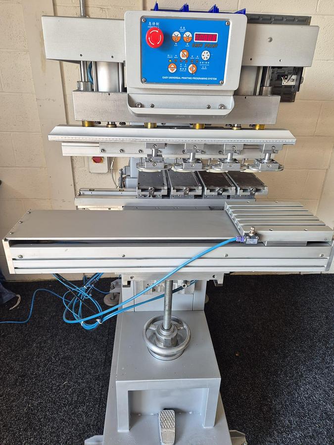 Used 2021 Easy Print M6-250 - 4/6 Colour Pad Printer with Linear Jig Shuttle