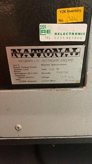 Used Natgraph Self Contained Exposure Unit – Model 3