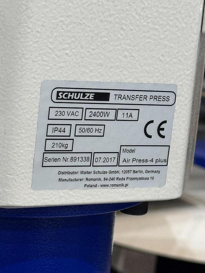 Used 2017 Romanik Schulze Air Press 4 Plus