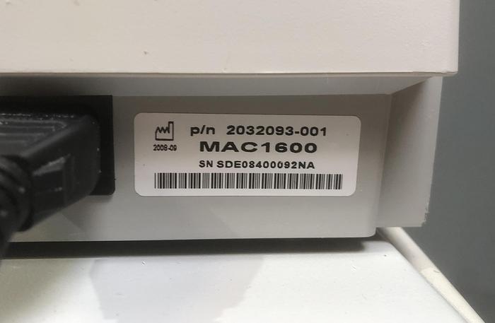 Gebraucht GE MAC 1600 EKG Gerät Elektrokardiograph auf Trolley