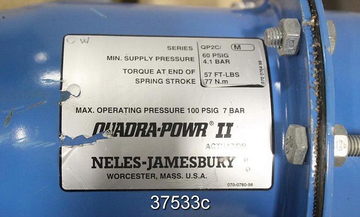 Used Neles Jamesbury 3" Air Operated Butterfly Valve, 815L-11-3600 MT #37533