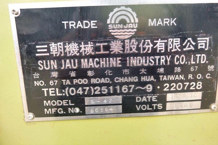 Used Blister Packer, Sun Jau, 5-1/2" x 4", Mdl S-42 #S743978