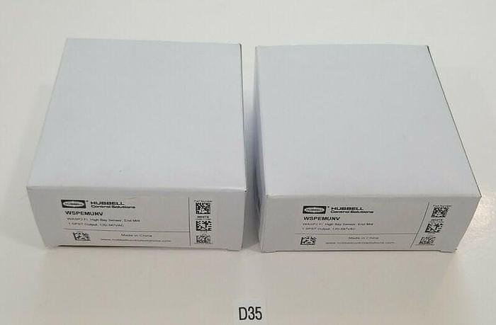 *NEW* LOT OF 2 Hubbell WSPEMUNV Wasp2 FI High Bay Sensors End Mounts + Warranty!