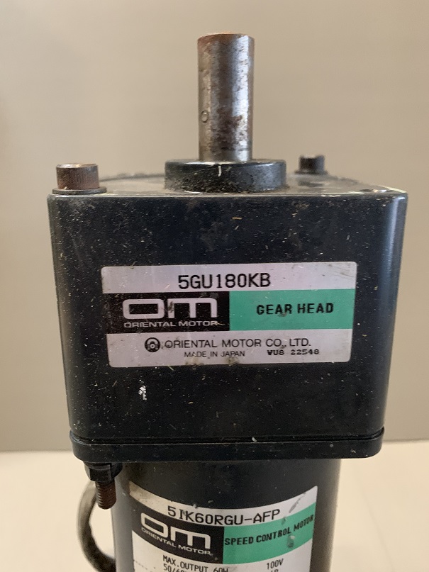 Used Oriental Motor Speed Motor Control 5IK60RGU w/ Gear Head 5GU180KB