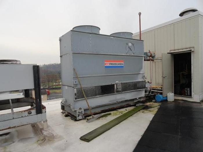 Used Frigoscandia Freon Refrigeration Package, 200 HP, Skid Mount Pkg with Liquid Handling & BAC