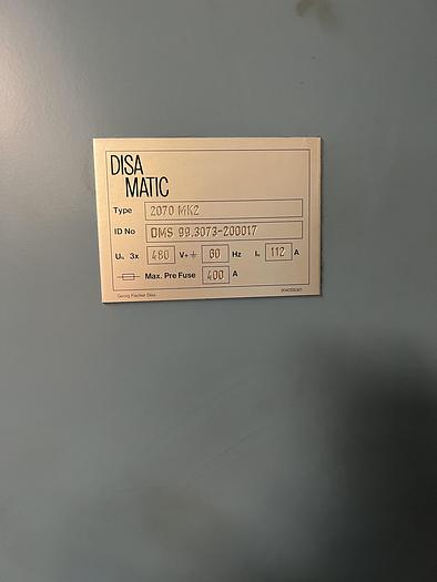 Used 1999 DISAmatic 2070 MK2-B