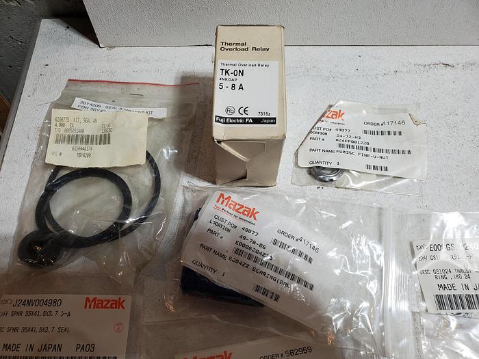 (Lot of 24) Mazak Parts Including TK-ON Thermal Overload Relay