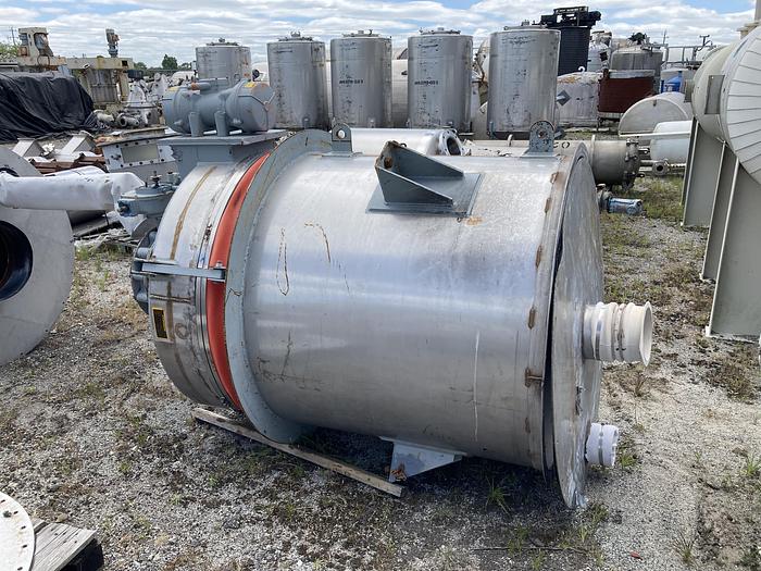 Used Carman approximately 46 cubic feet stainless steel hopper