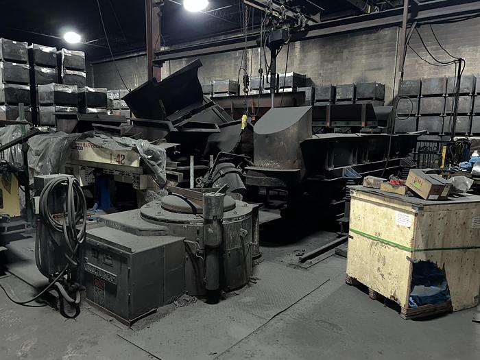 Used 2001 INDUCTOTHERM 15500-5 DUAL TRAK MELTING FURNACE SYSTEM