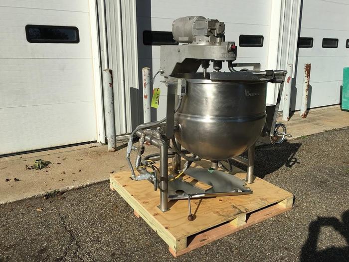 Used 60 GALLON GROEN DTA /3-60 KETTLE – S/S – JACKETED (#9346)