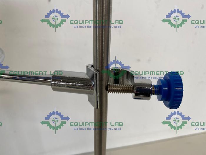 Used Lab Support Stand 5" x 8" Base & 23" Rod w/ Flask Clamp Holder
