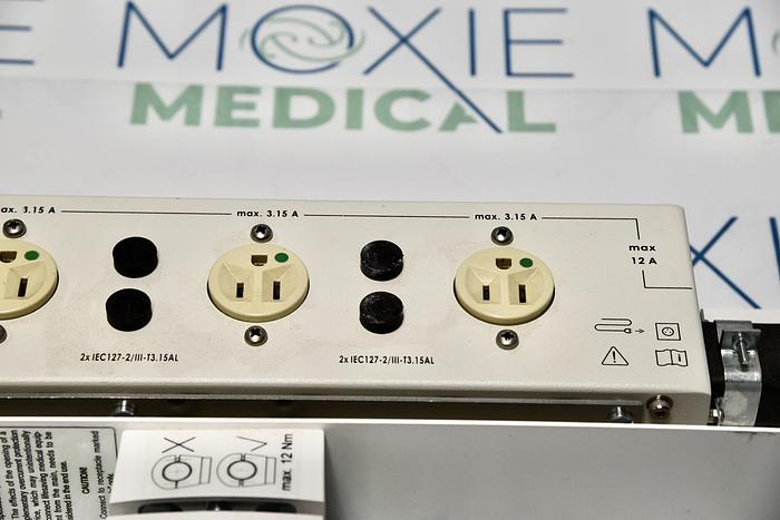 Used DRAGER Power Outlet Strip, Anesthesia Accessory, Max. 3.15A, Un 100, 120V, 50/60Hz